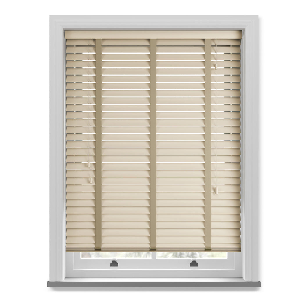 Canvas Faux Wood Venetian Blind with Tapes