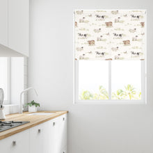 Load image into Gallery viewer, Cora Highland Cow Natural Daylight Roller Blind
