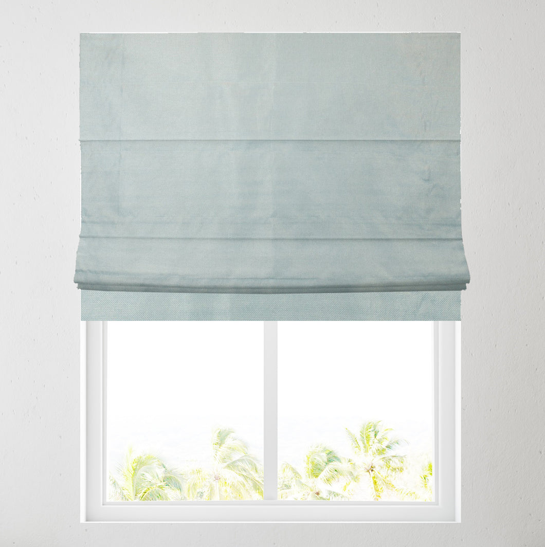 Duck Egg Weave Fully Lined Roman Blind
