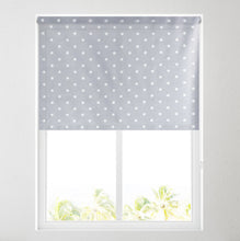 Load image into Gallery viewer, Grey Dot Daylight Roller Blind
