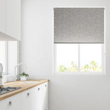 Load image into Gallery viewer, Hayden Grey Thermal Blackout Roller Blind
