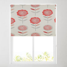 Load image into Gallery viewer, Isabella Red Flower Daylight Roller Blind
