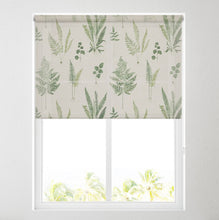 Load image into Gallery viewer, Leaf spray green Daylight Roller Blind
