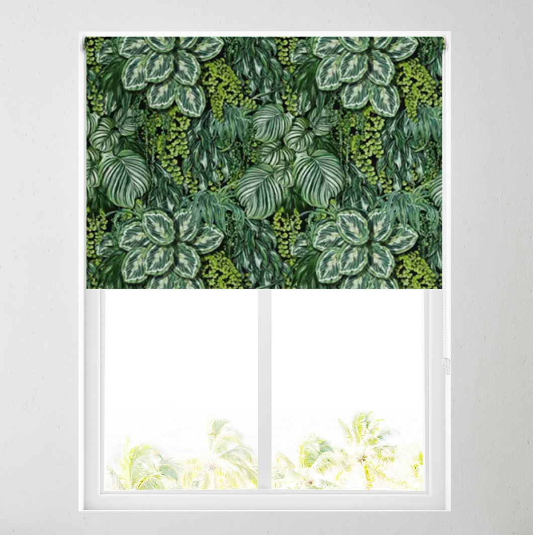 Jungle Leaf Thermal Blackout Roller Blind