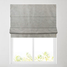 Load image into Gallery viewer, Nadia Grey Shimmer Lined Roman Blind
