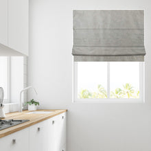 Load image into Gallery viewer, Nadia Grey Shimmer Lined Roman Blind
