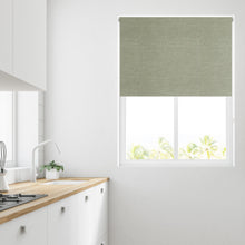 Load image into Gallery viewer, Sage Green Paris Thermal Blackout Roller Blind

