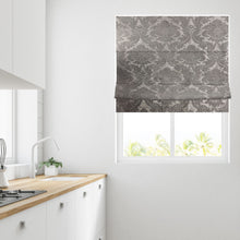 Load image into Gallery viewer, Pisa Charcoal Lined Roman Blind

