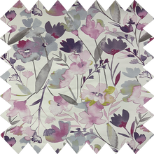 Load image into Gallery viewer, Purple Watercolour Flowers Thermal Blackout Roller Blind
