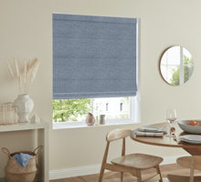 Load image into Gallery viewer, Cadi Indigo Roman Blind
