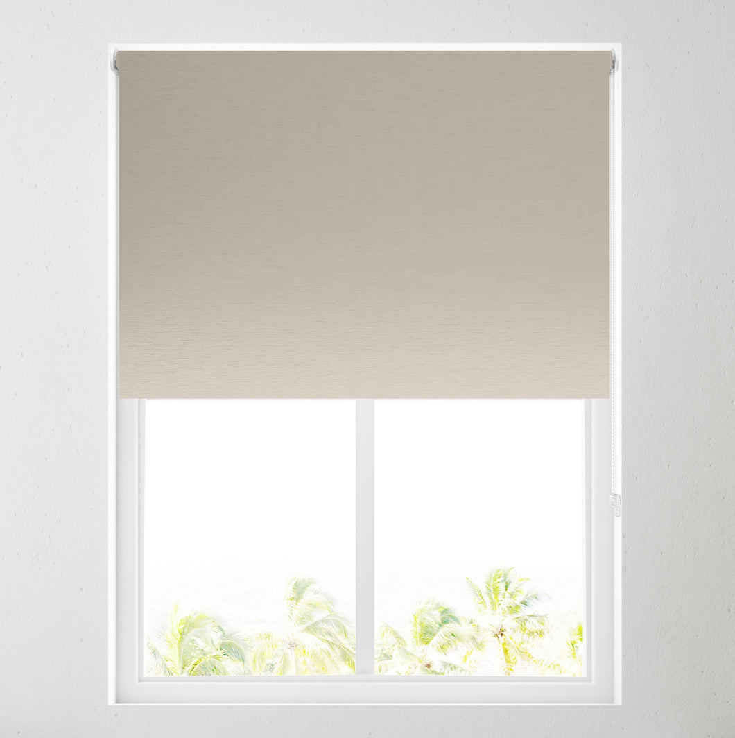 Satin champagne Thermal Blackout Roller Blind