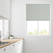 Load image into Gallery viewer, Tabby Blue Thermal Blackout Roller Blind
