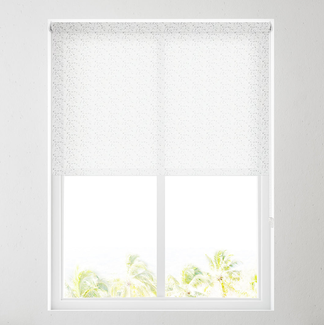 Mosaic Blue Daylight Moisture Resistant Roller Blind