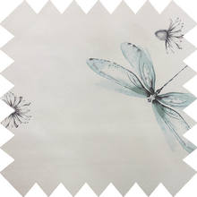 Load image into Gallery viewer, Reversible Tranquil Dragonfly Thermal Blackout Roller Blind
