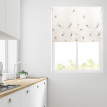 Load image into Gallery viewer, Reversible Tranquil Dragonfly Thermal Blackout Roller Blind
