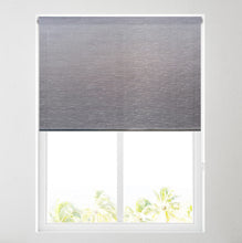 Load image into Gallery viewer, Viviana Charcoal Shine Daylight Roller Blind
