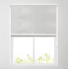 Load image into Gallery viewer, White Pom Pom Thermal Blackout Roller Blind
