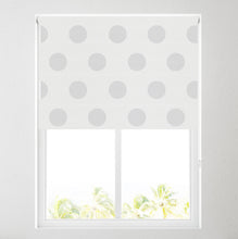 Load image into Gallery viewer, Spotty White Day and Night Roller Blind
