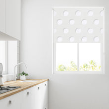 Load image into Gallery viewer, Spotty White Day and Night Roller Blind
