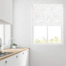 Load image into Gallery viewer, Floral White Translucent / Sheer Roller Blind
