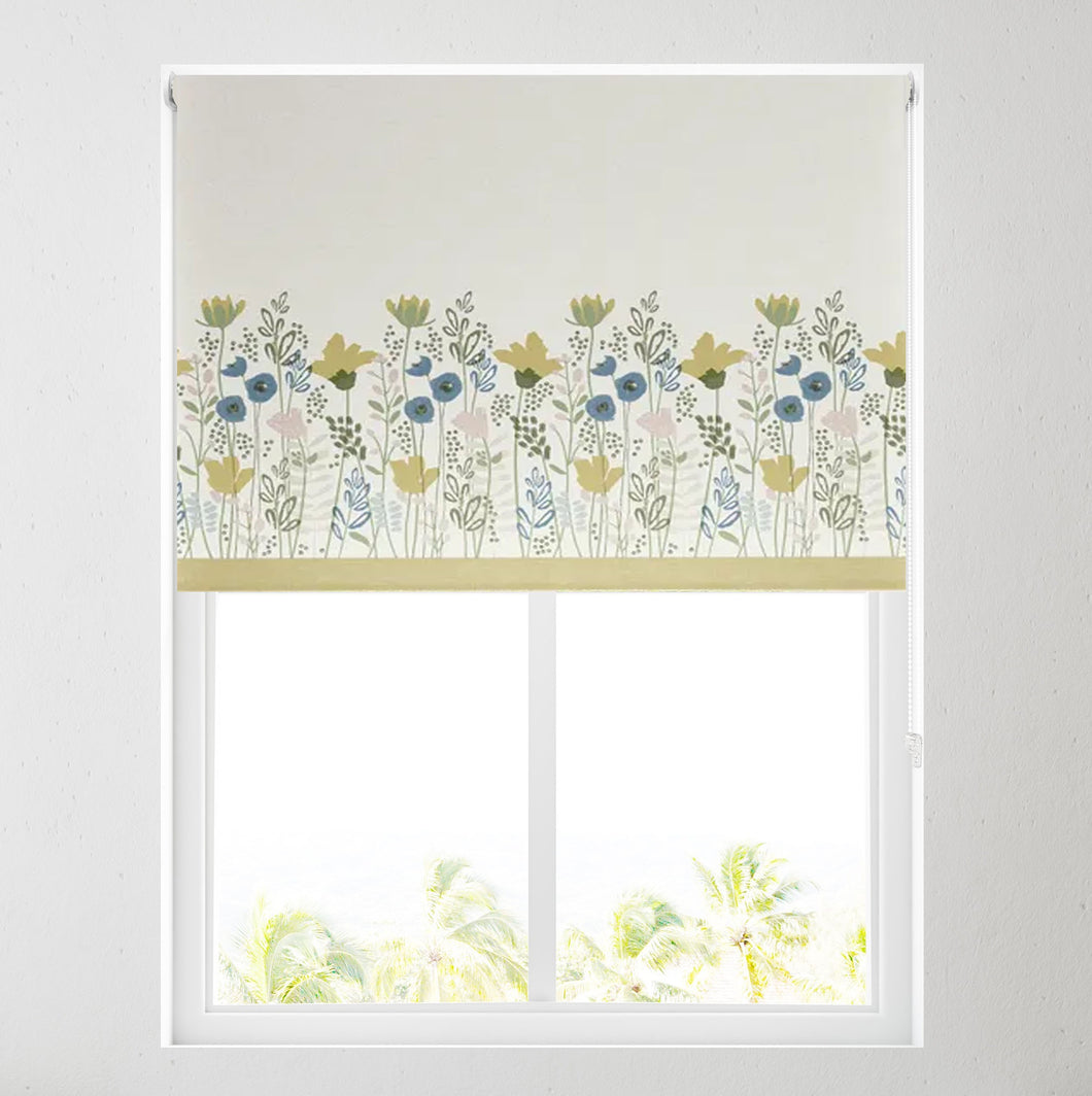 Abstract Flowers Thermal Blackout Roller Blind