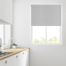 Load image into Gallery viewer, Caspian Silver Thermal Blackout Roller Blind
