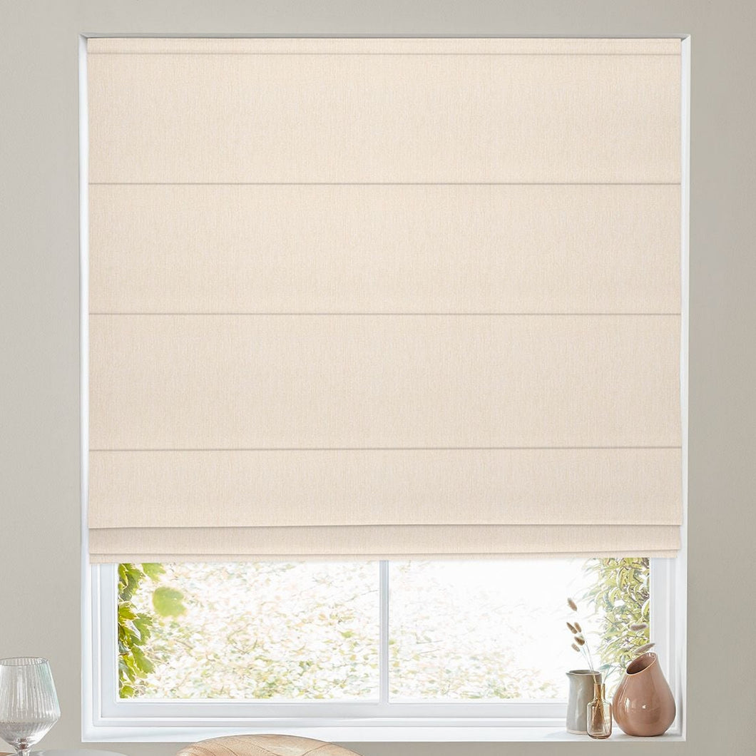 Matius Ecru Roman Blind