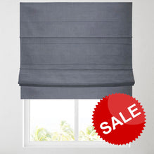 Load image into Gallery viewer, Navy Blue Linen Blackout Lined Roman Blind
