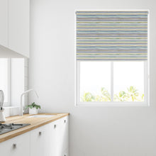 Load image into Gallery viewer, Ocean Stripe Thermal Blackout Roller Blind
