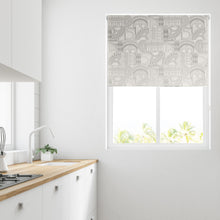 Load image into Gallery viewer, Architecture White Thermal Blackout Roller Blind
