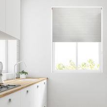 Load image into Gallery viewer, White Glitter Thermal Blackout Roller Blind
