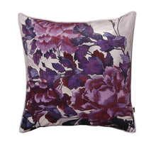 Load image into Gallery viewer, Kimono Purple Floral Duck Feather Filled Cushion 45cm x 45cm
