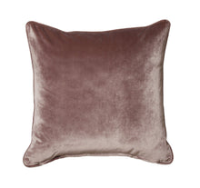 Load image into Gallery viewer, Stormi Purple Velour Piped Duck Feather Filled Cushion 43cm x 43cm
