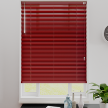 Load image into Gallery viewer, Primary Red Aluminium Venetian Blind - 25mm Slats
