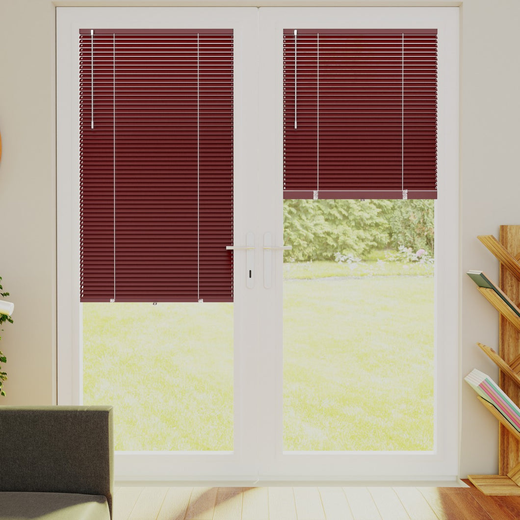 Perfect Fit Primary Red Venetian Blind