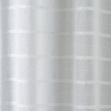 Load image into Gallery viewer, Antigua Natural Stripe Eyelet Voile Curtain Panel
