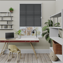 Load image into Gallery viewer, Nina Aura Grey Pleated Blind
