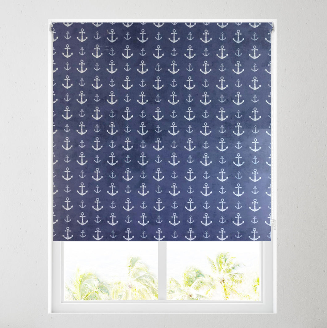 Anchor Blue Daylight Roller Blind