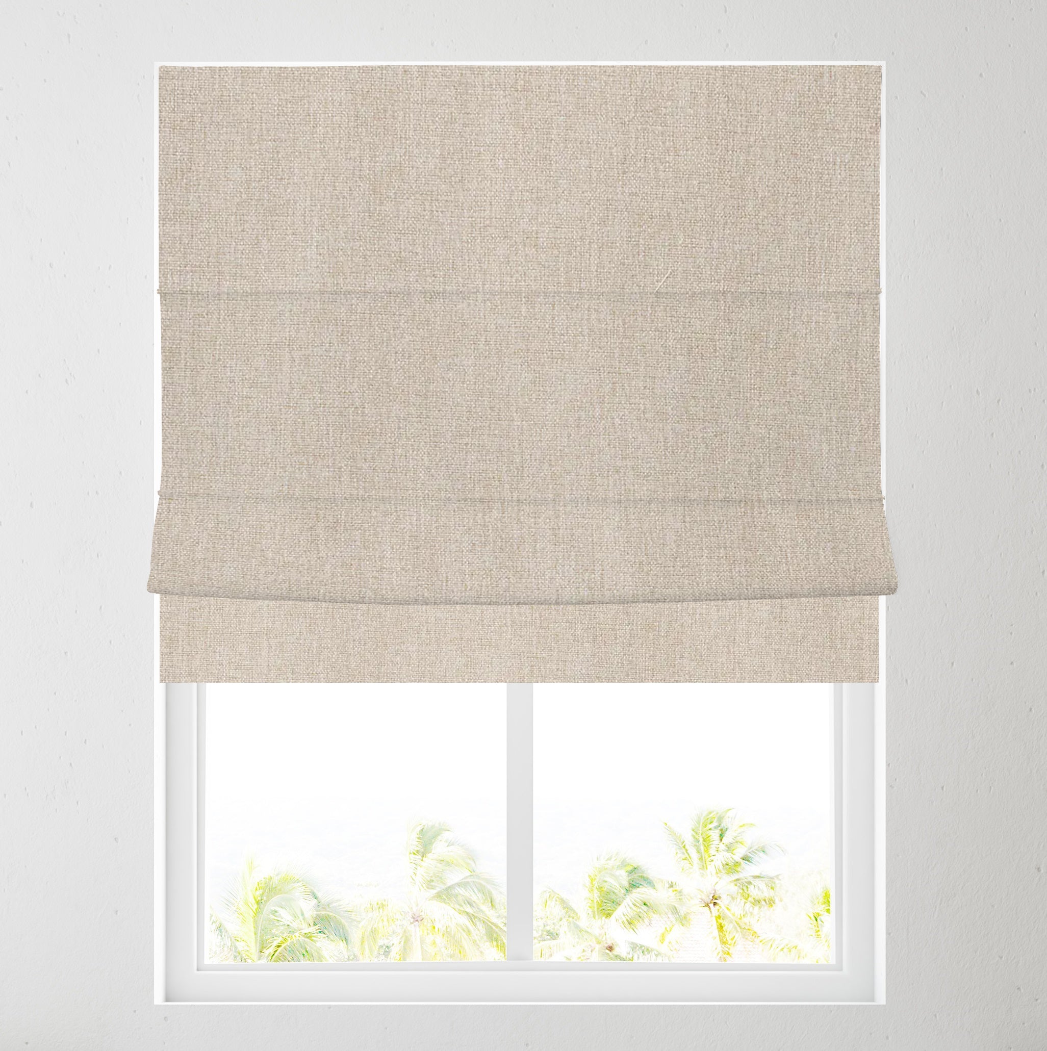Soft Textured Ara Natural Roman Blind