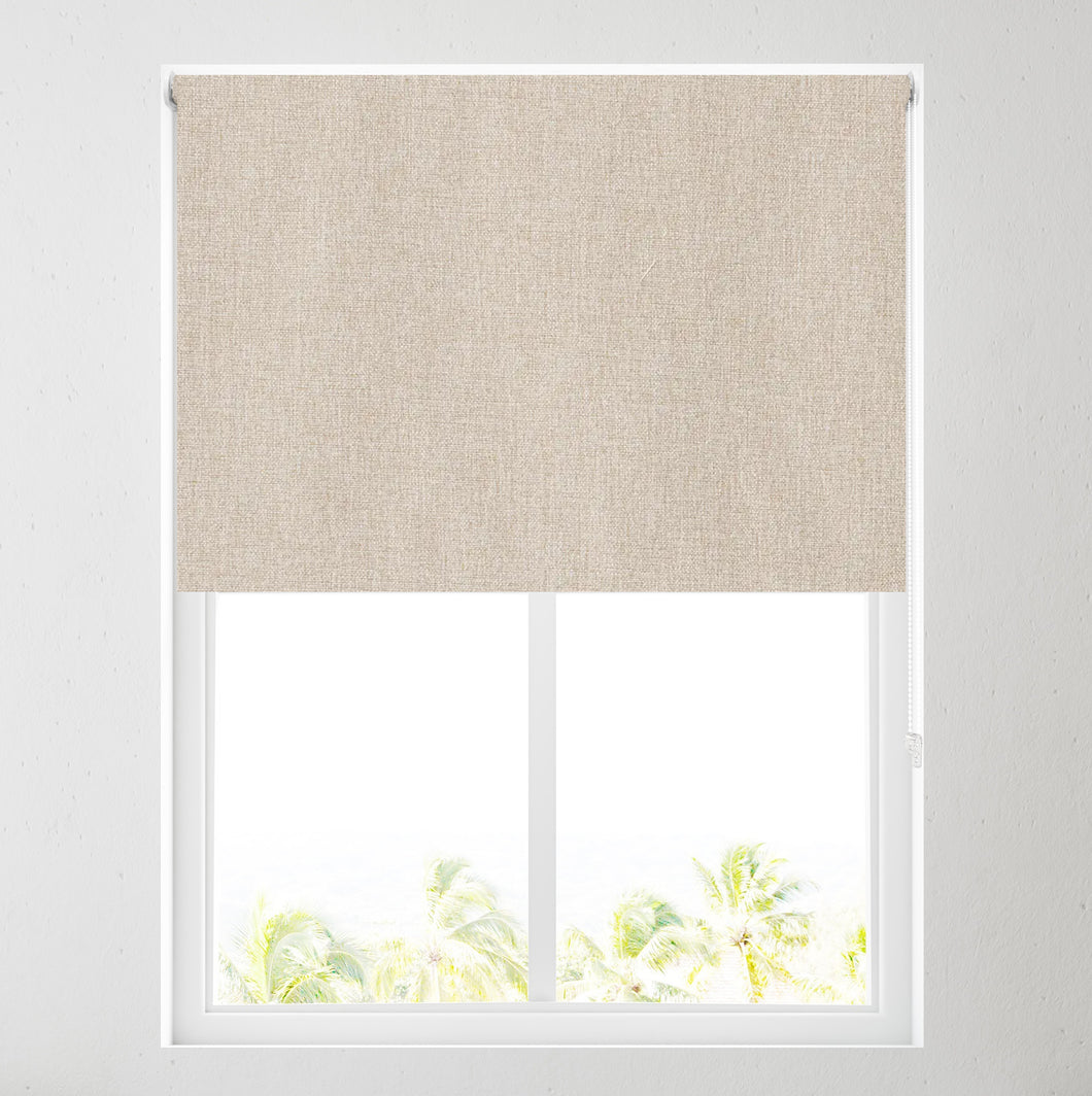 Ara Natural Textured Thermal Blackout Roller Blind