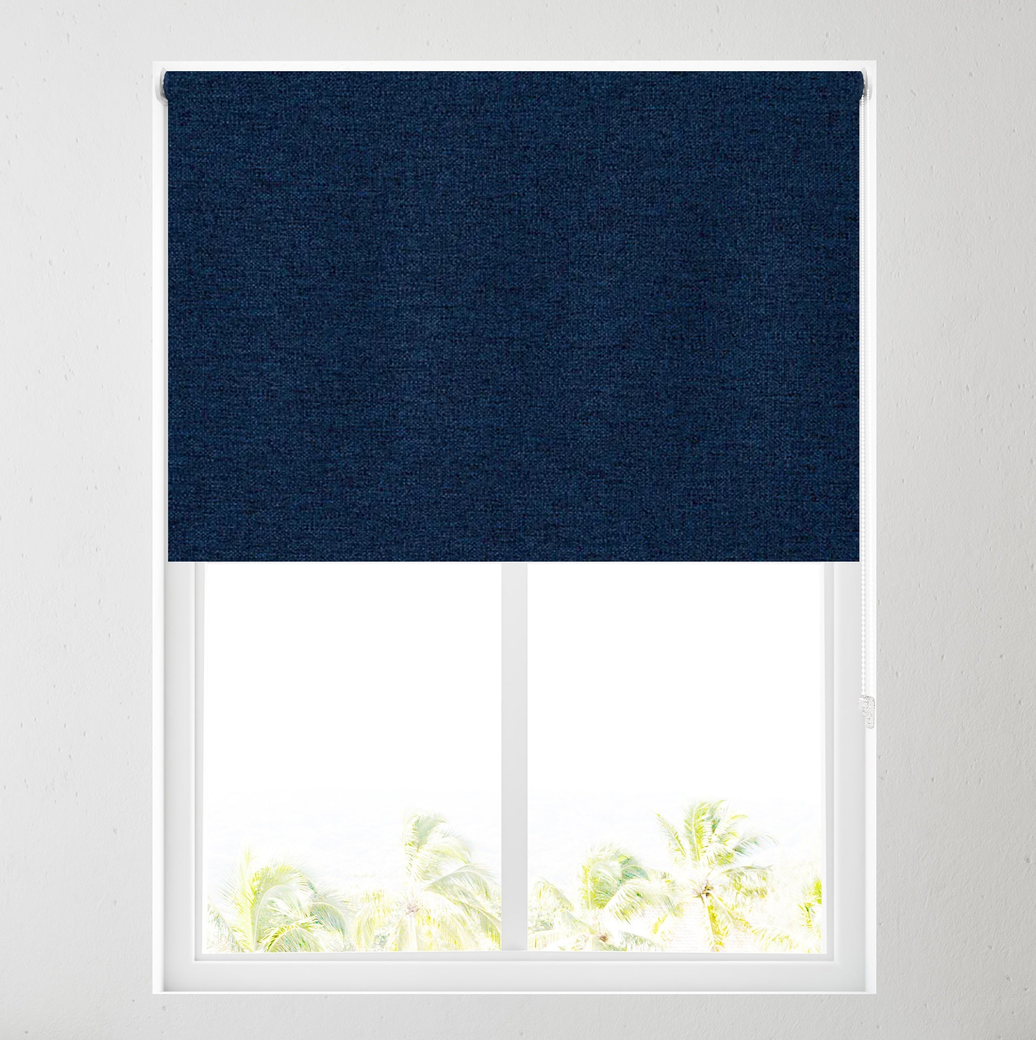 Ara Navy Textured Thermal Blackout Roller Blind