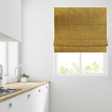 Load image into Gallery viewer, Soft Textured Ara Ochre Roman Blind
