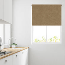 Load image into Gallery viewer, Ara Sand Textured Thermal Blackout Roller Blind
