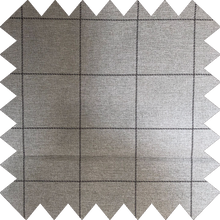 Load image into Gallery viewer, Soft Textured Ara Check Grey Roman Blind
