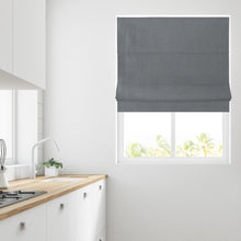 Load image into Gallery viewer, Atlanta Charcoal Lined Roman Blind
