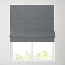 Load image into Gallery viewer, Atlanta Charcoal Lined Roman Blind
