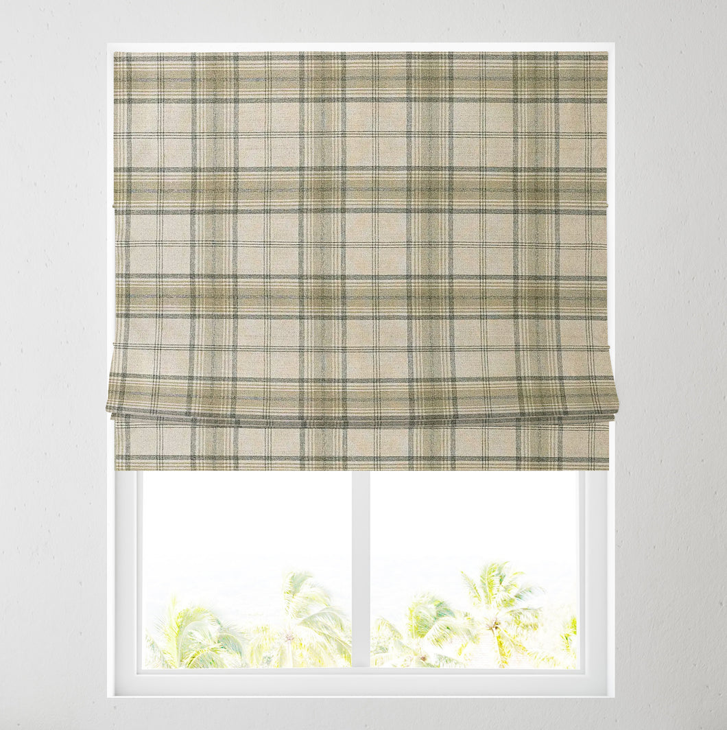 Cairngorm Natural Lined Roman Blind