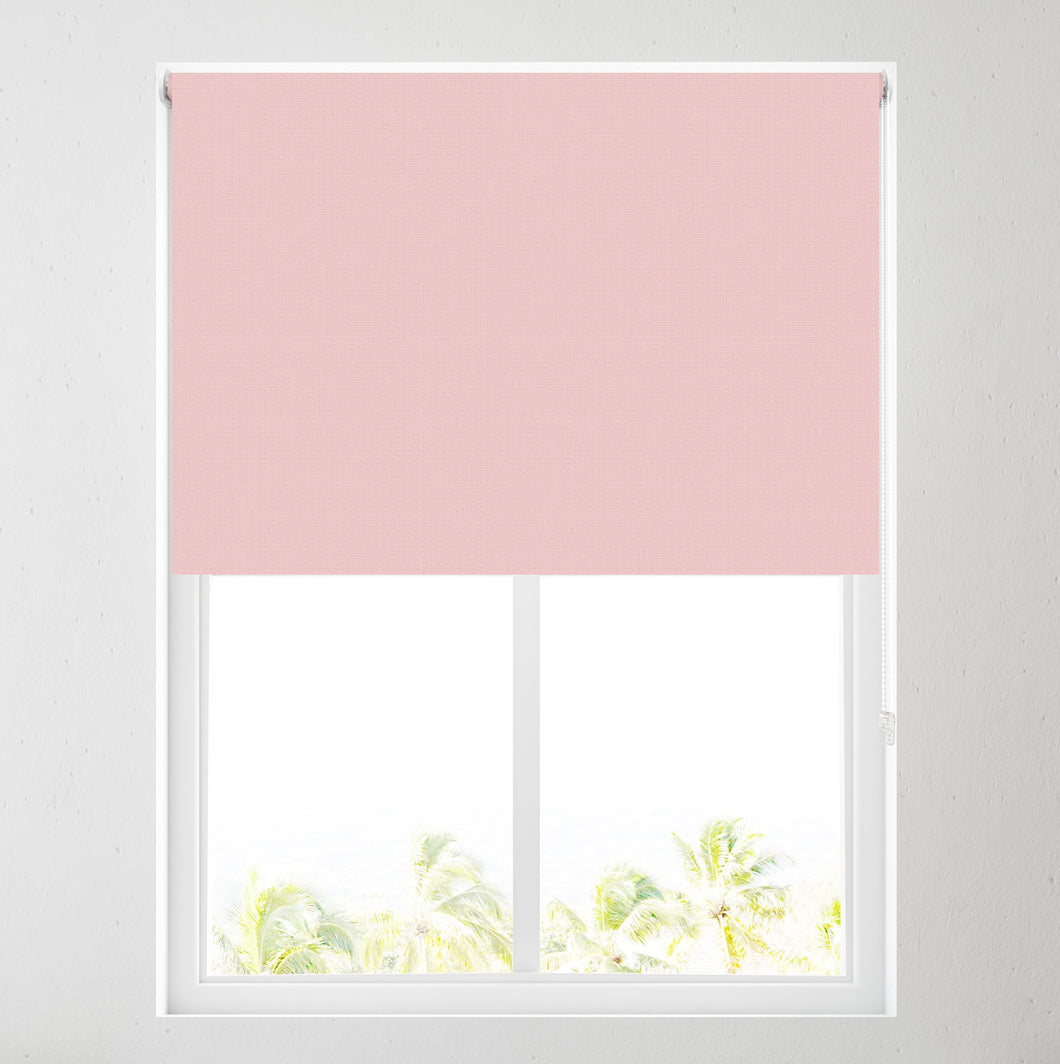 Baby Pink Thermal Blackout Roller Blind