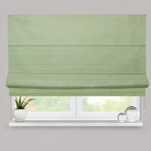 Load image into Gallery viewer, Green Weave Fully Lined Roman Blind
