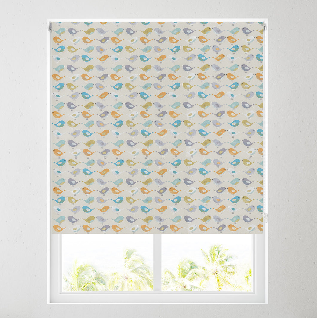 Colourful Birds Thermal Blackout Roller Blind